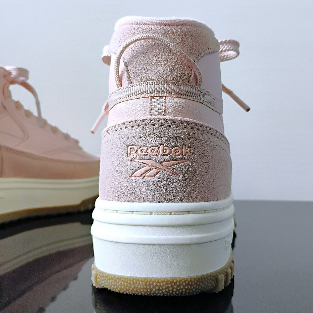 Reebok Women's Club C Geo Mid Lightweight Platform Sneaker in Lovely Light Pink - Picture 9 of 15